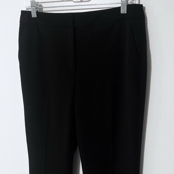 White House Black Market Slim Bootcut Mid Rise Solid Black Dress Pants Size 8 - Picture 2 of 8